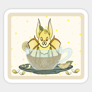 Lemon Tea Bat Sticker